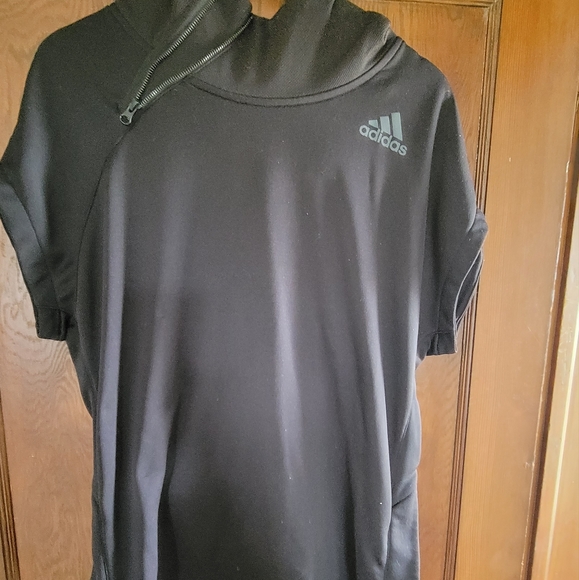 adidas Tops - Adidas Short Sleeve Hooded Sweatshirt